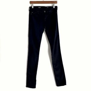 Ag Adriano Goldschmied blackDark Wash Super Skinny the legging corduroy pants